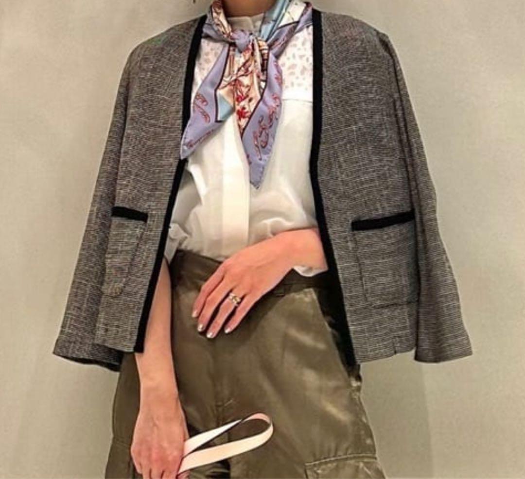 Ballsey ポリエステルレーヨンカラミ Vカラージャケット