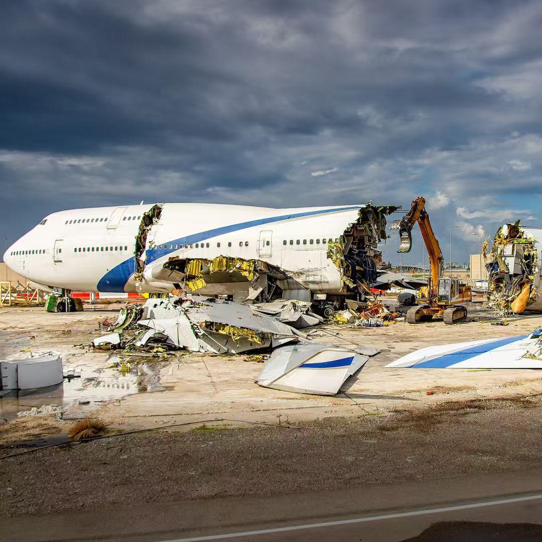 B747-400 エル・アル航空 Aviationtag シルバーとホワイト