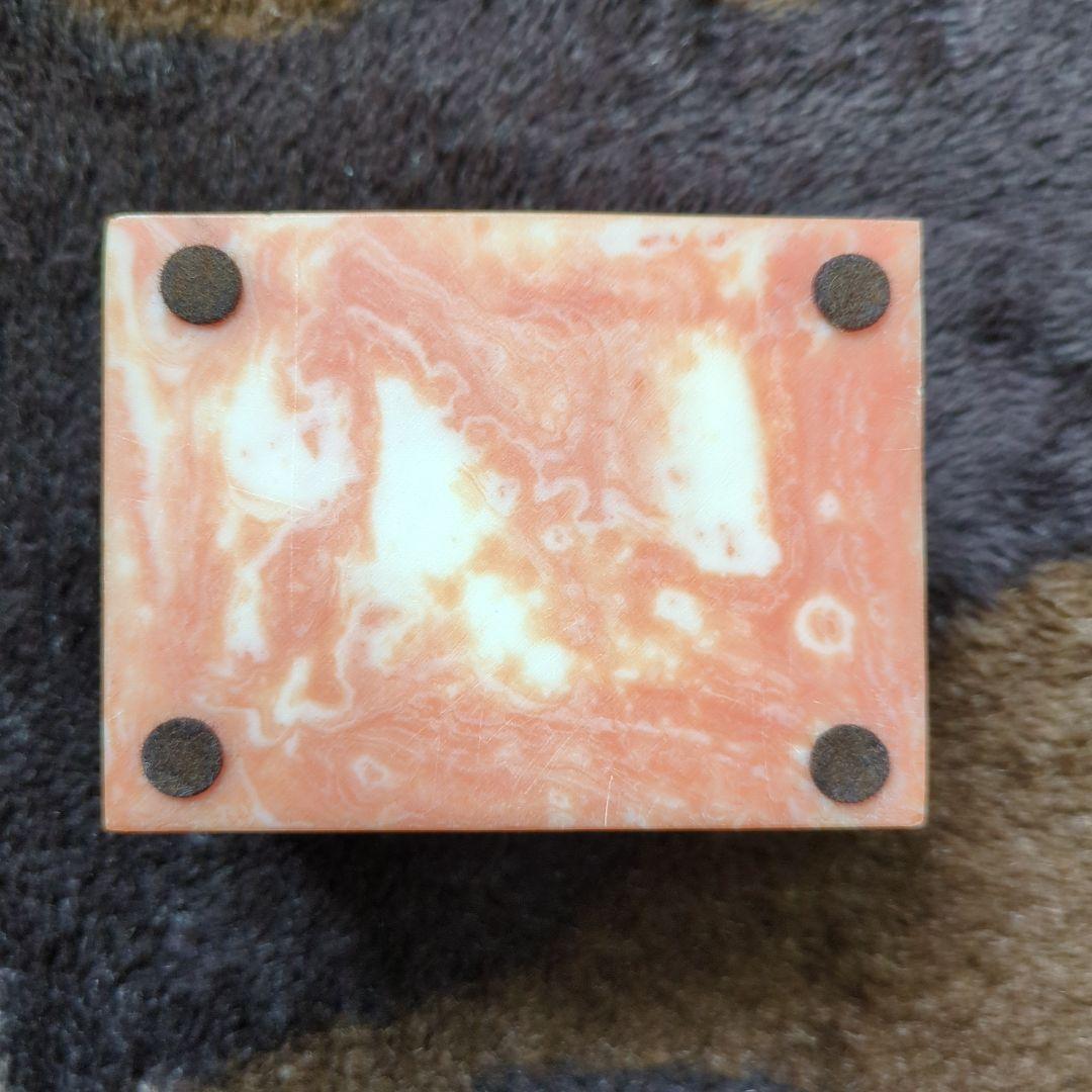 オレンジ色の花模様小物入れ Avondale HANDCRAFTED
