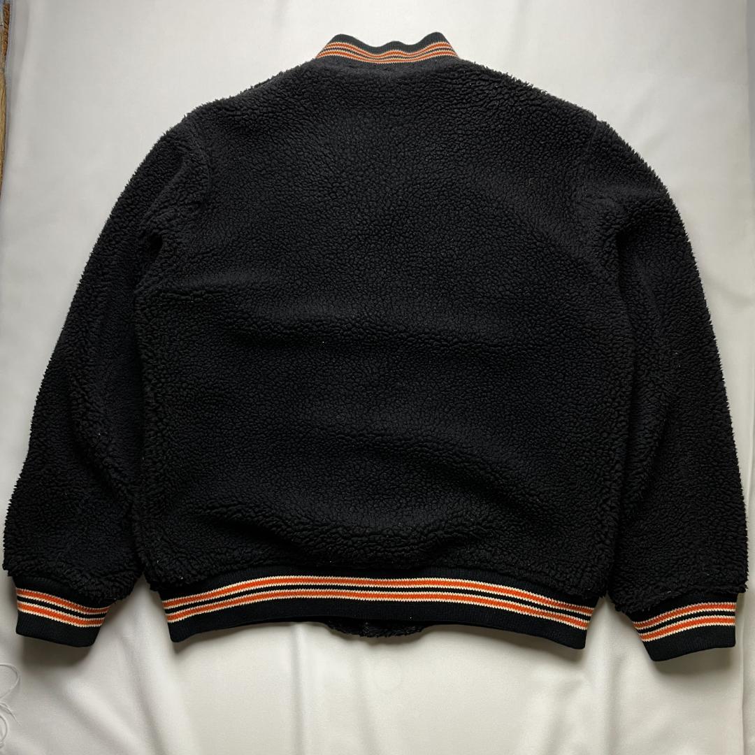 ホワイツビルレタードワッペンボアスタジャン黒ブラック40l東洋エンタープライズ