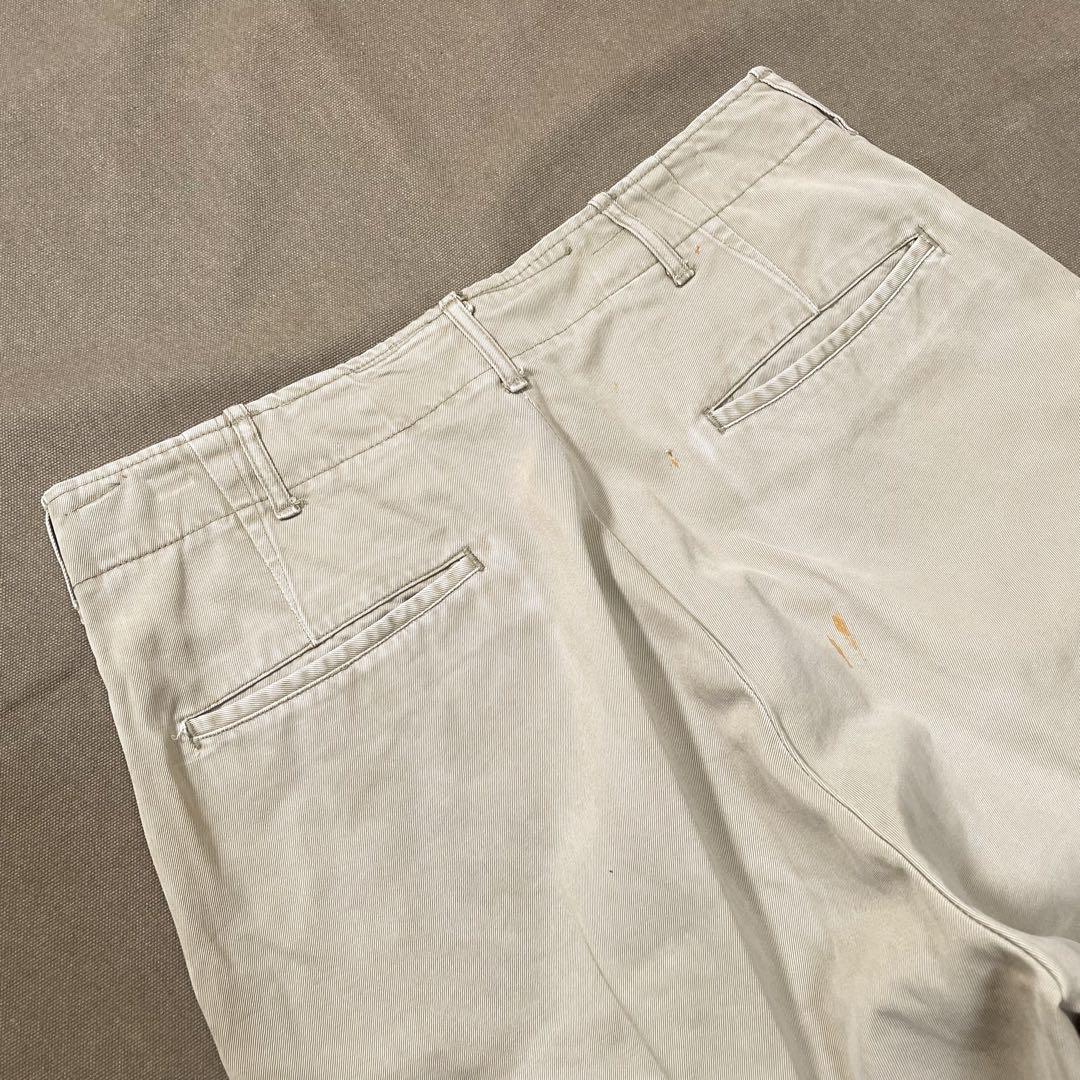 40s ARMY 45カーキ ミリタリー チノパン ビンテージ usa old