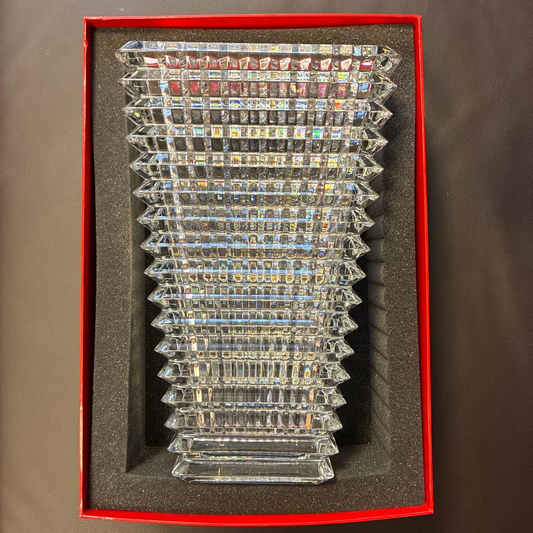 Baccarat クリスタル花瓶 階段状デザイン
