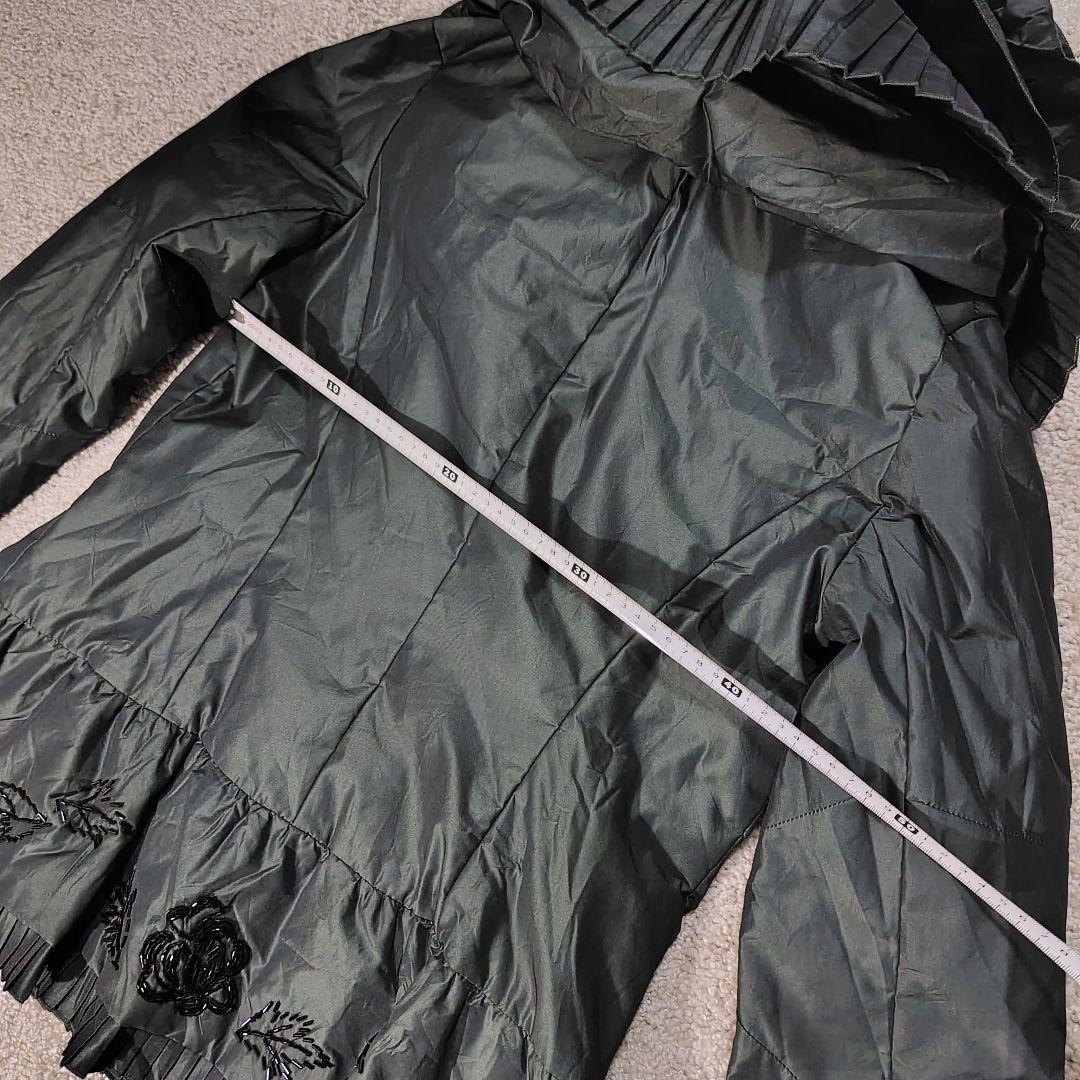 NOKO OHNO 42　ノコオーノ　美品　フリル　ビーズ　薔薇柄　ジャケット