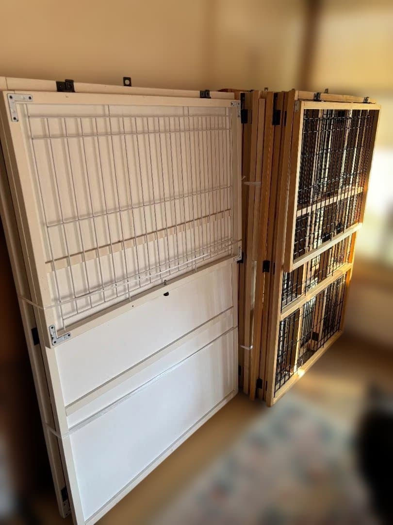 ③廃盤品 希少ナチュラルワン☆彡木製キャット猫おやすみケージ（３段ナチュラル色）