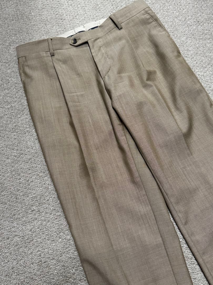 ラルディーニ シングルスーツ ウール ベージュ 春夏 46サイズ