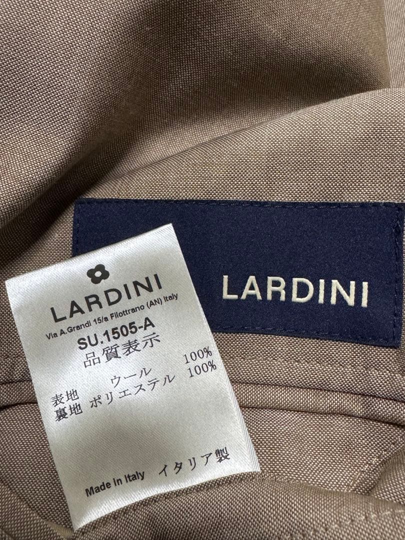 ラルディーニ シングルスーツ ウール ベージュ 春夏 46サイズ