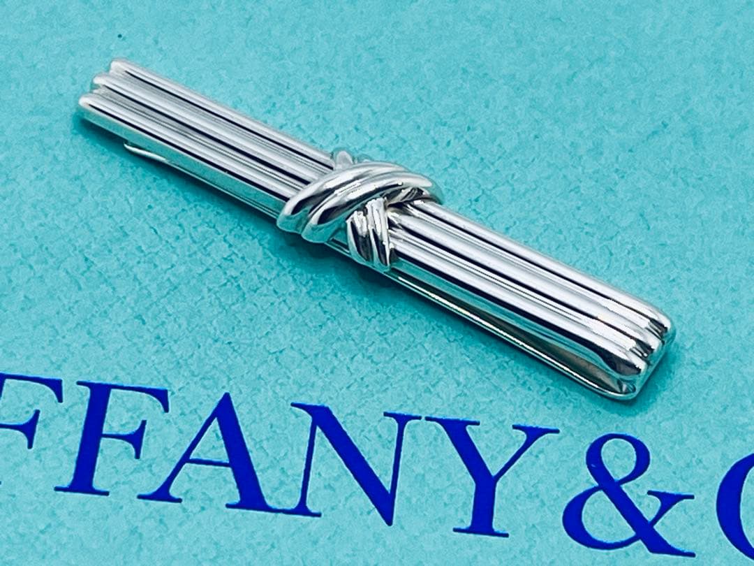 c771 美品　ティファニー　1992 シグネチャー　ネクタイピン　925