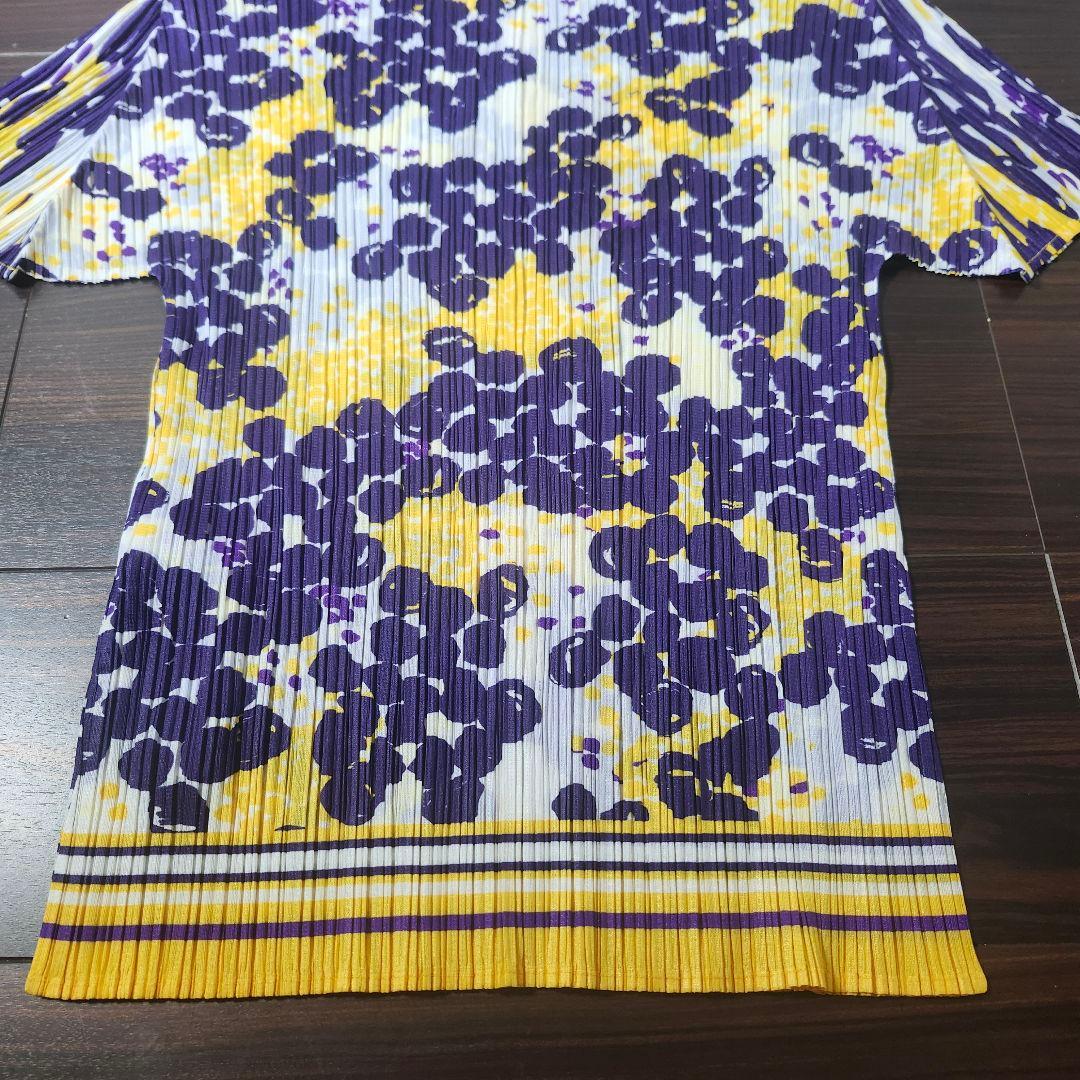 美品 PLEATSPLEASE イッセイミヤケ カットソー ハイネック 3