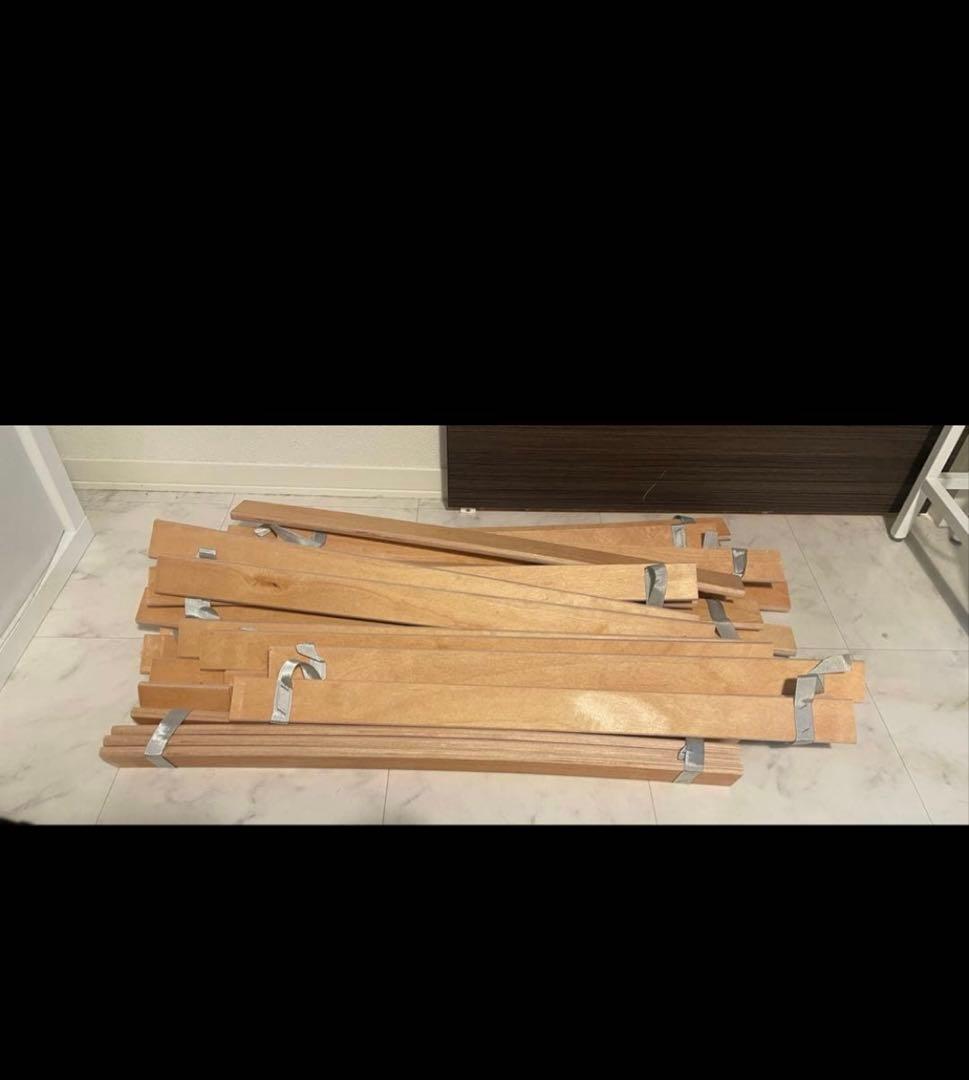 IKEAダブルベッドフレーム すのこ板付き