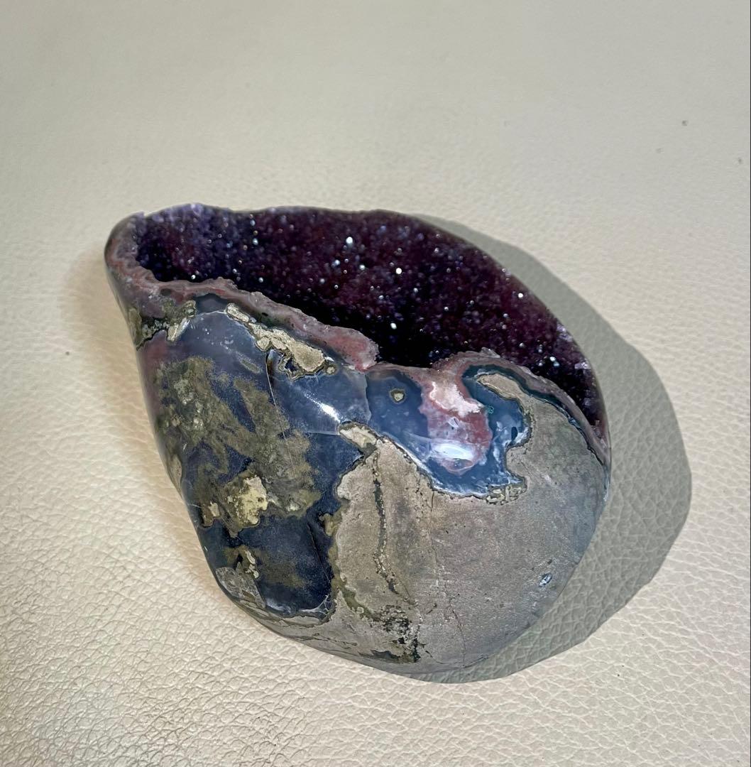 アメジスト マネーボックス ジオード 晶洞 浄化 幸運 魔除 パワーストーン