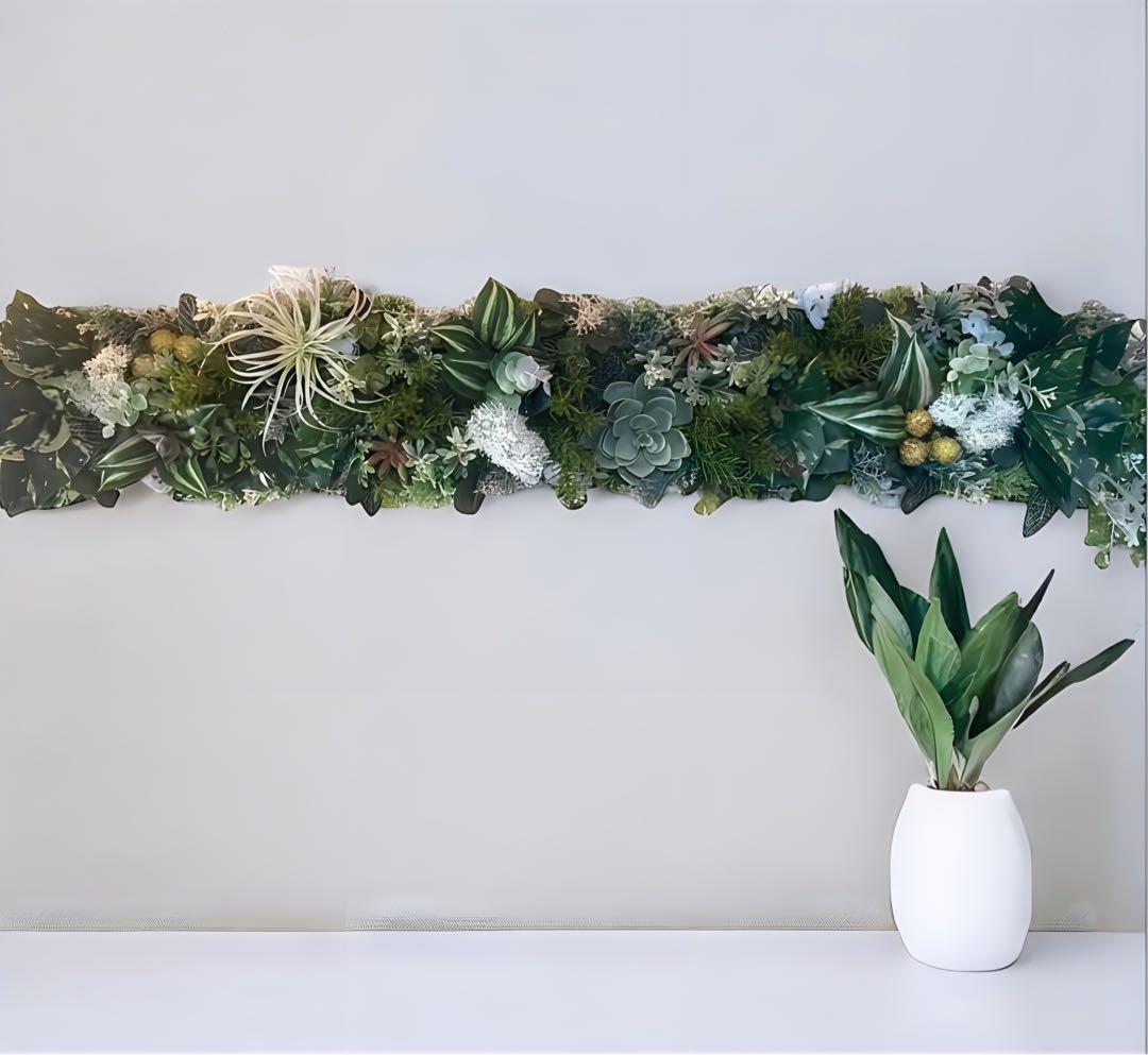 光触媒　人工観葉植物　ウォールグリーン　フェイクグリーン　壁掛け801スモークg