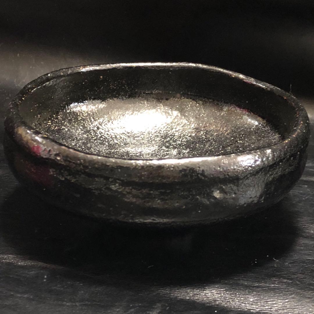 美しい古美術◆蔵から黒楽の夏茶碗の抹茶茶碗が出て来ました。