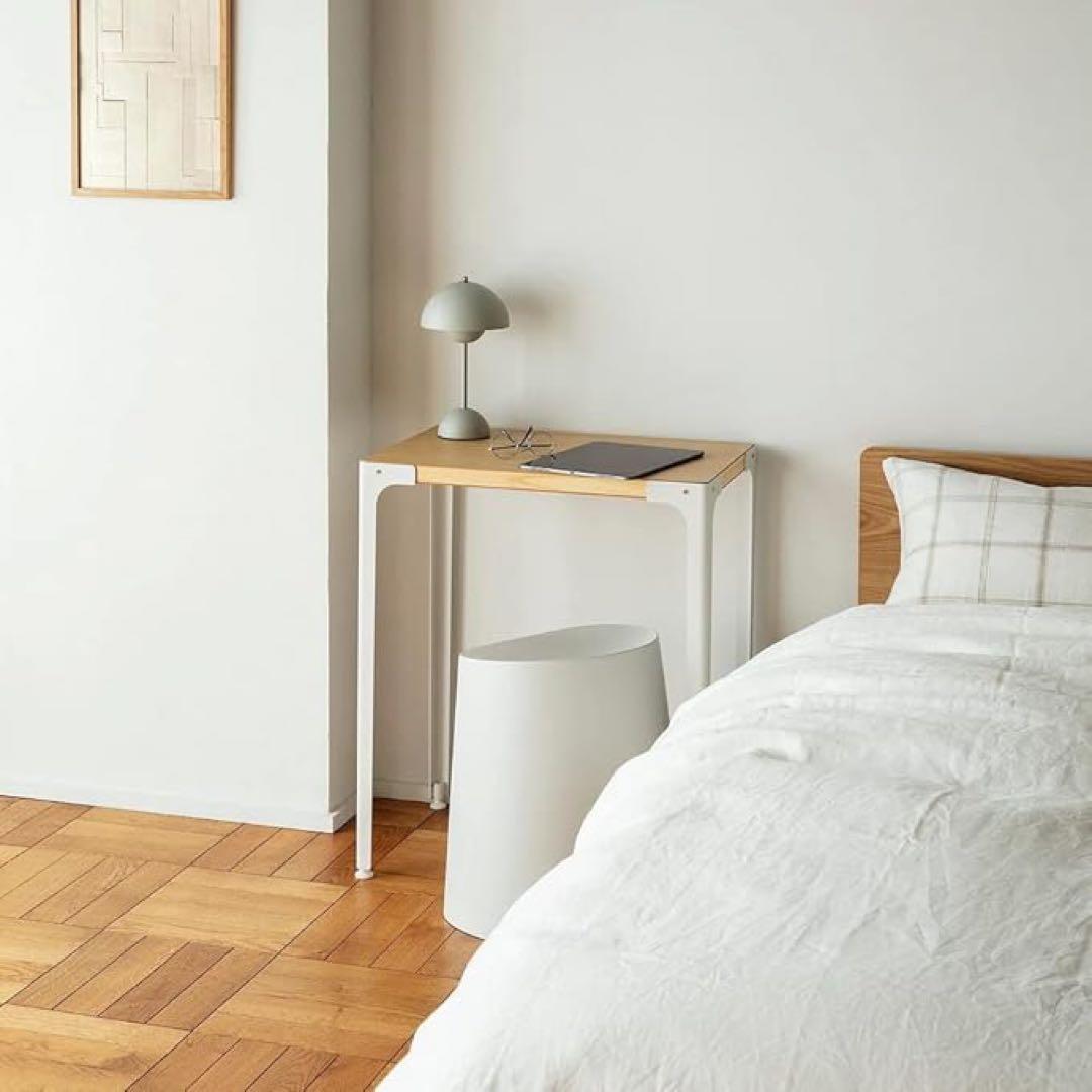 無印良品　スチール脚　木製デスク　オーク材突板　廃盤品　取説・元箱あり