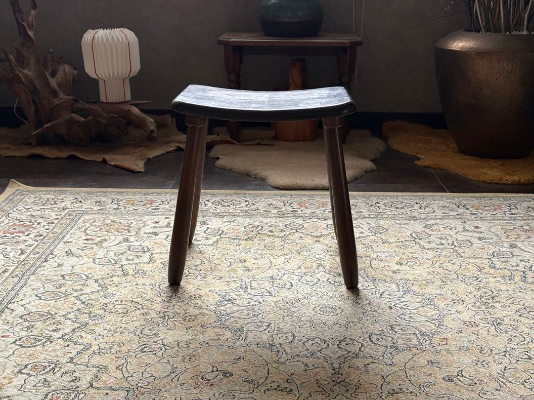 ウッドスツール　レトロ 　スツール　店舗什器　ヴィンテージ風 GZ