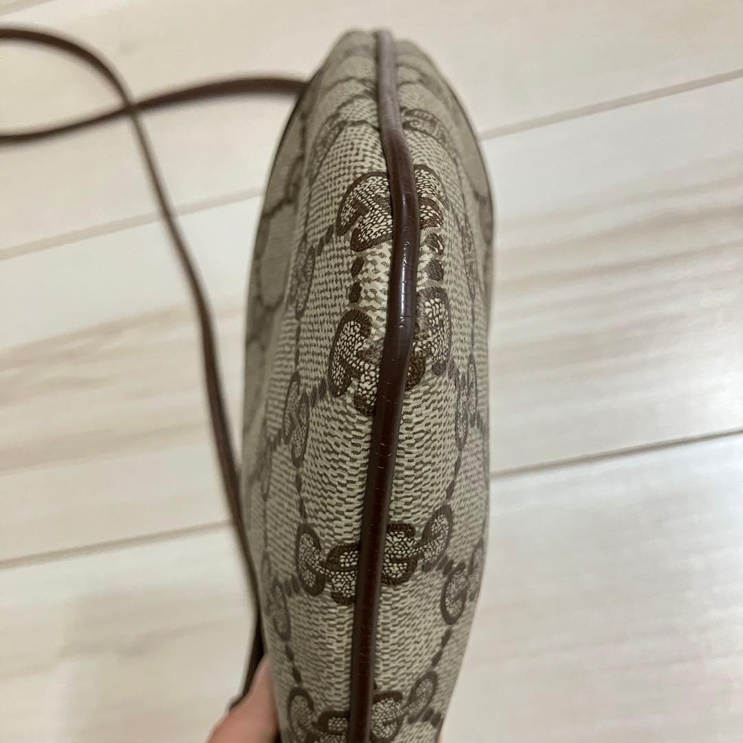 GUCCI オールドグッチ シェリーライン GG柄　レザーショルダーバッグ