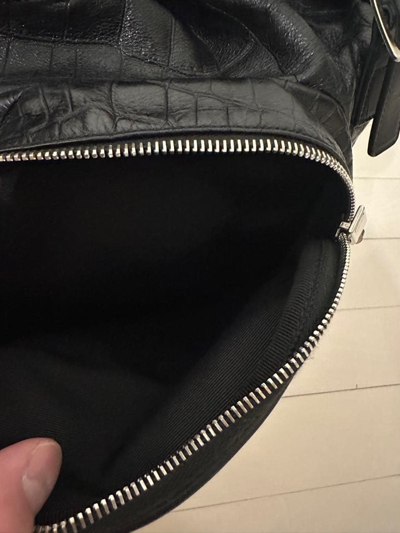 冒険野郎SAINT LAURENTリュック クロコ型押し