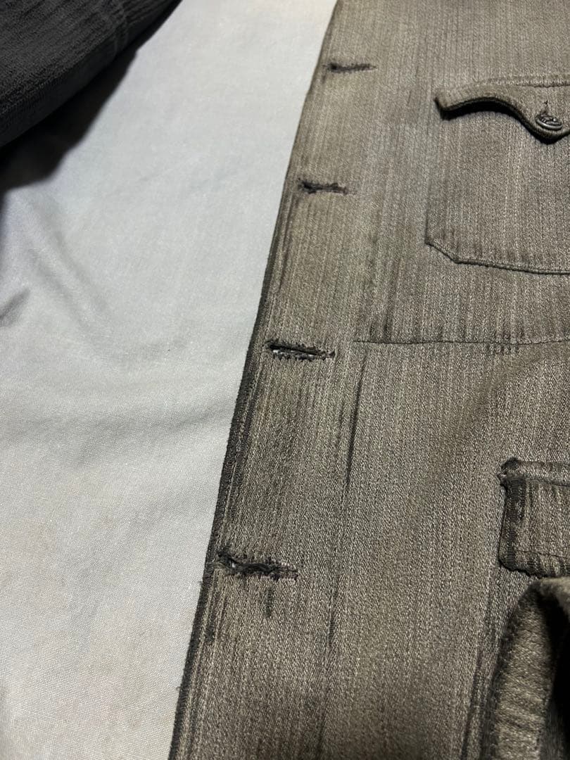 40年代 フランス コットンピケ ハンティング ジャケット