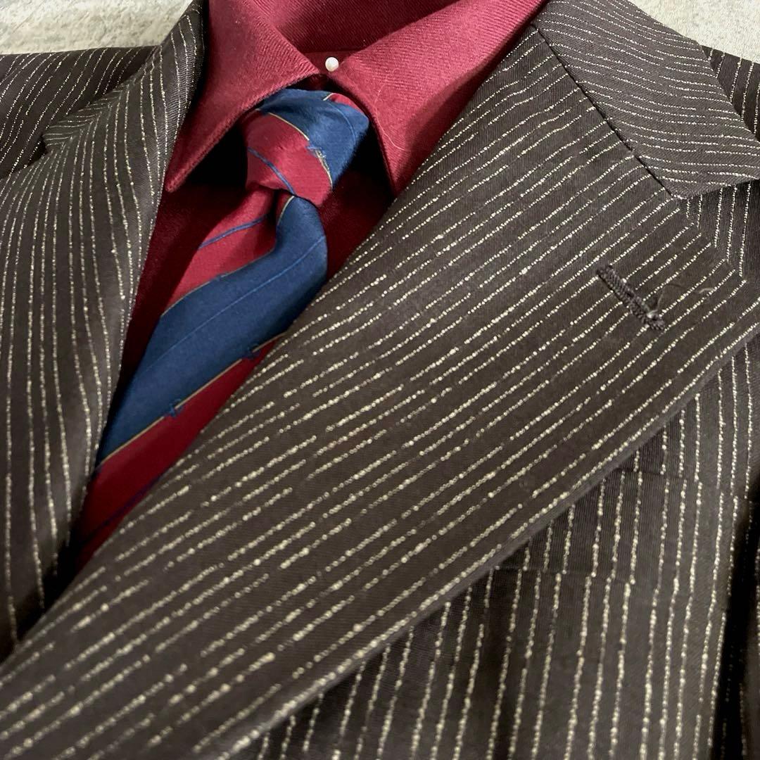 未使用 GUCCI LONG CHAMP ネクタイ 高級モヘアブレンド スーツ