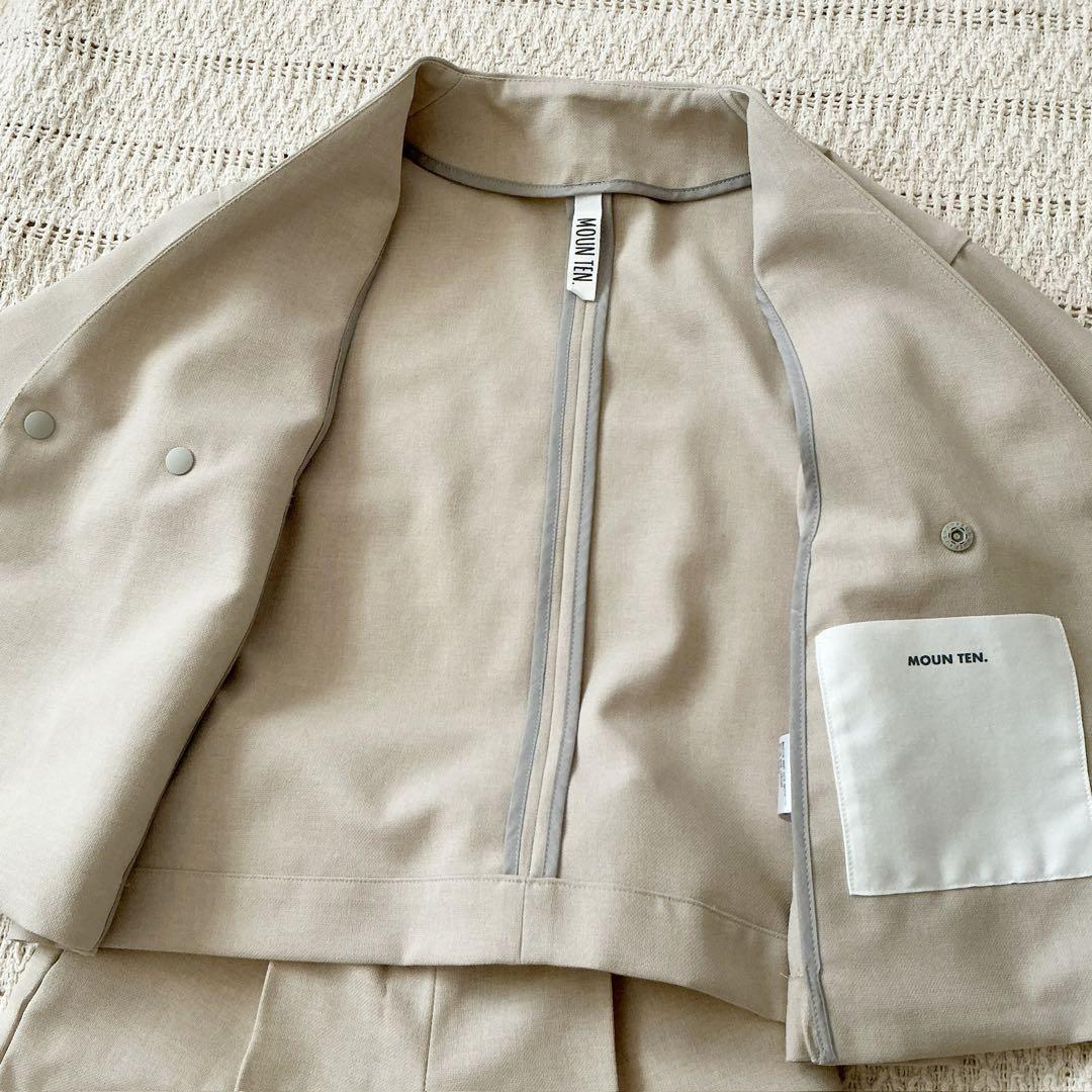 moun ten. セットアップ　スーツ　ベージュ　110