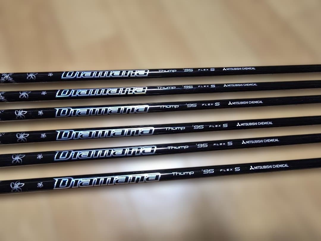 Diamana Thump 95g Sフレックス シャフト6本セット