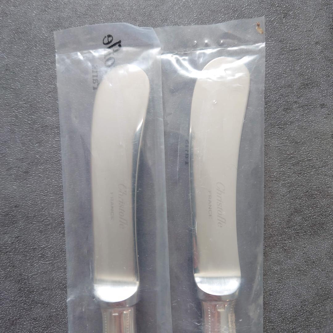 希少 クリストフル パール バターナイフ 未開封 2点