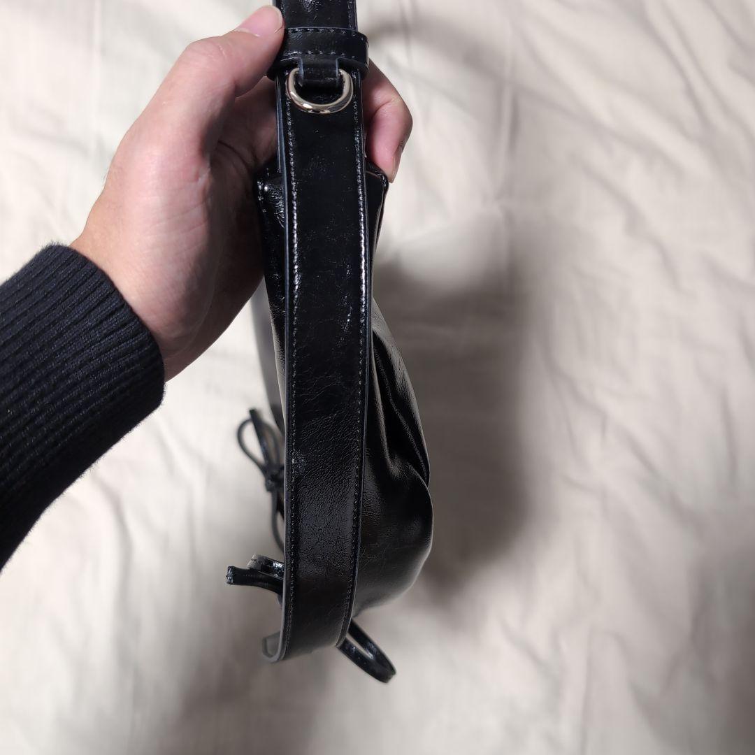 【大人気】Matin Kim ワンショルダーバッグ　黒