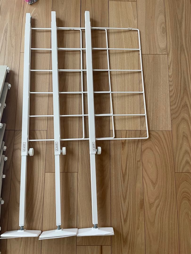 ボンボン　突っ張り壁面収納Nポルダ リビング収納2連セット　①