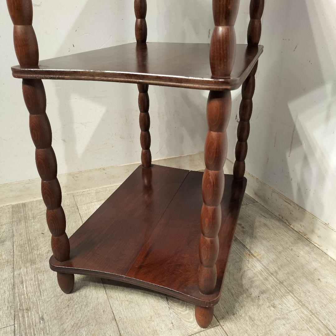 M♦アンティーク　オープンシェルフ　3段ラック　木製