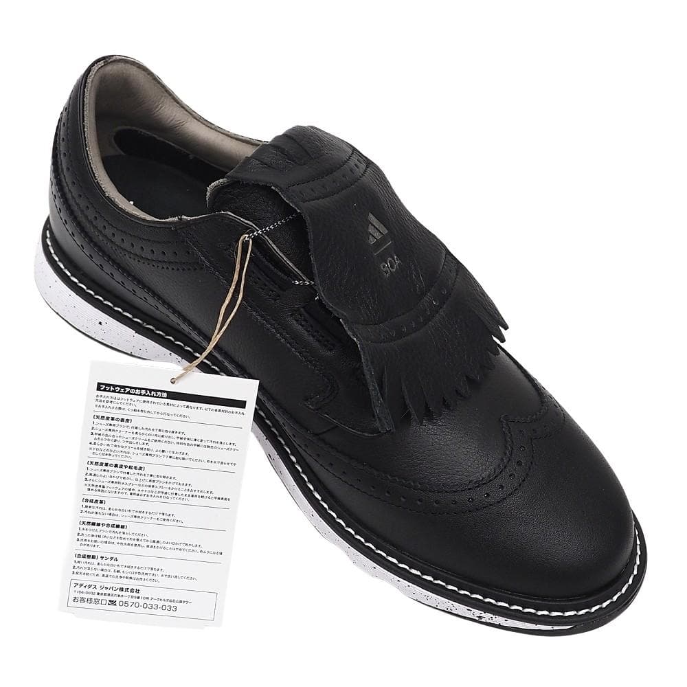 アディダス レザーゴルフシューズ スパクレス 27cmブラック