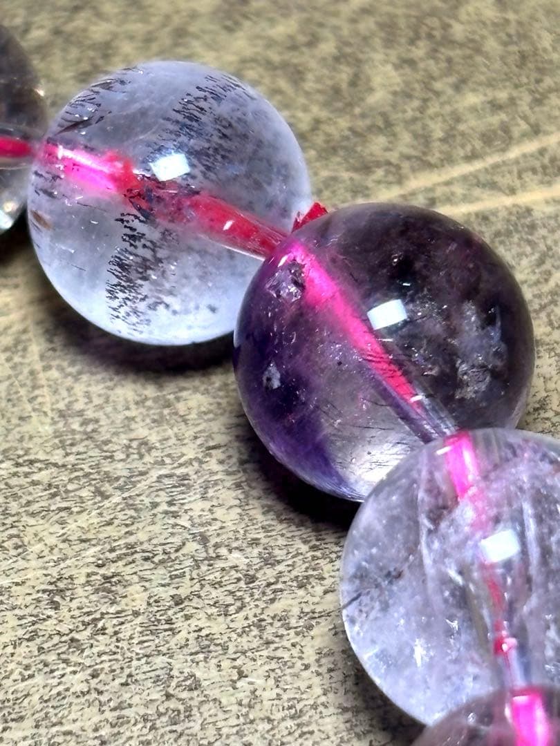 ミ*ヤ様 【新入荷】　スーパーセブンブレスレット約11㎜（新品未使用）透明感抜群