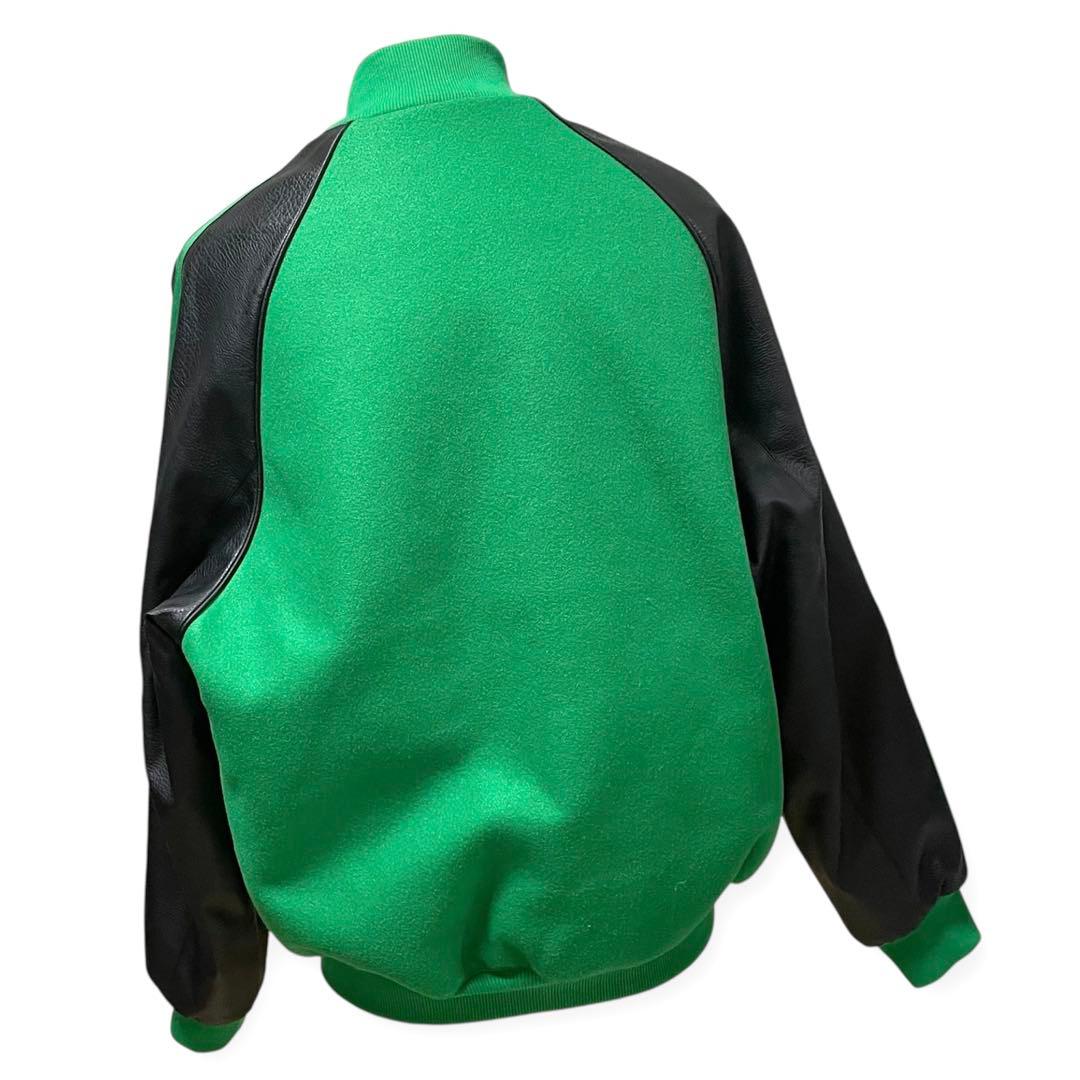 adidas スタジャン　グリーン　【美品】　ボンバージャケット　アディダス