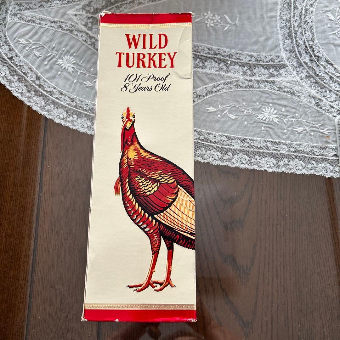 【新品・未使用】ワイルドターキー8年・1リットル旧ラベル