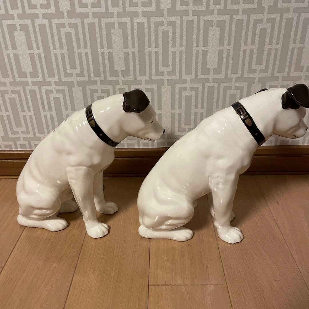ビクター　ニッパー君　置物と貯金箱のセット