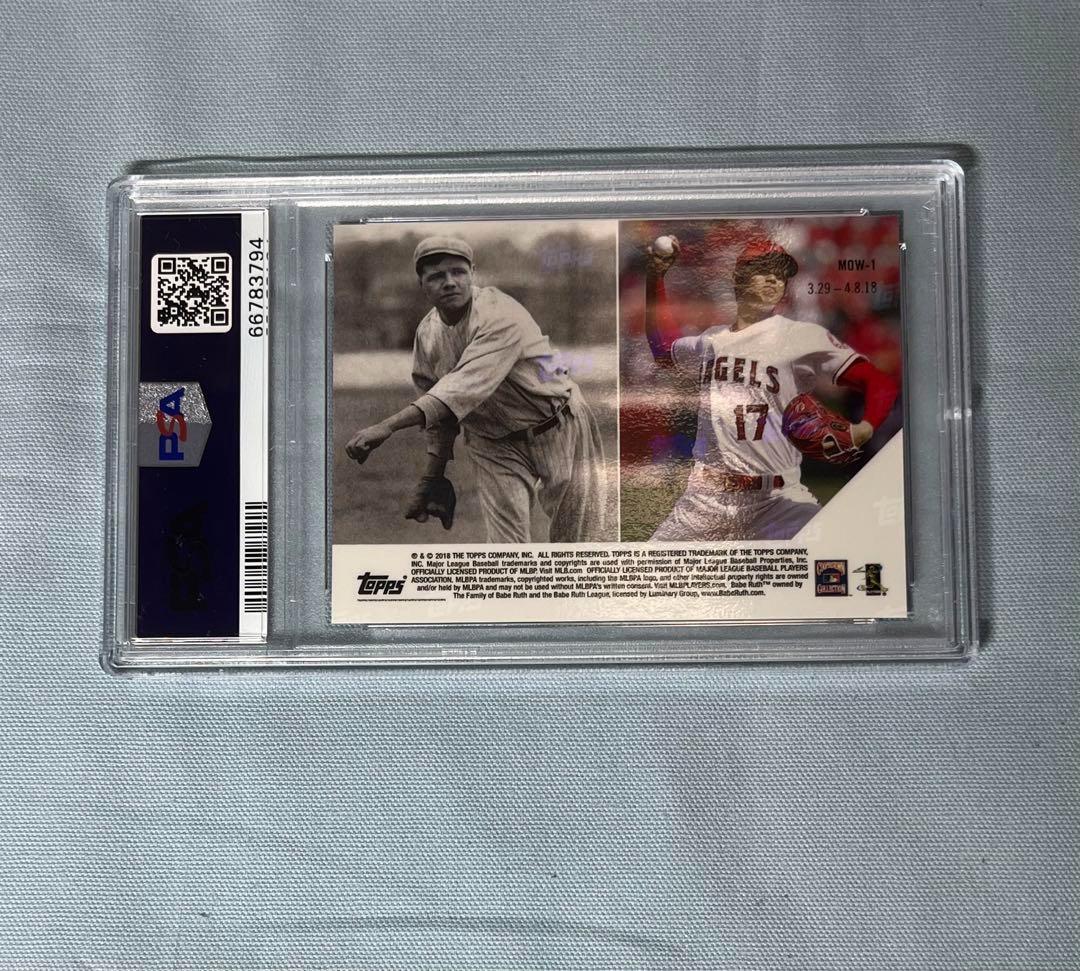 大谷翔平 PSA10 鑑定済 ベイブルース コラボカード #MOW1 topps
