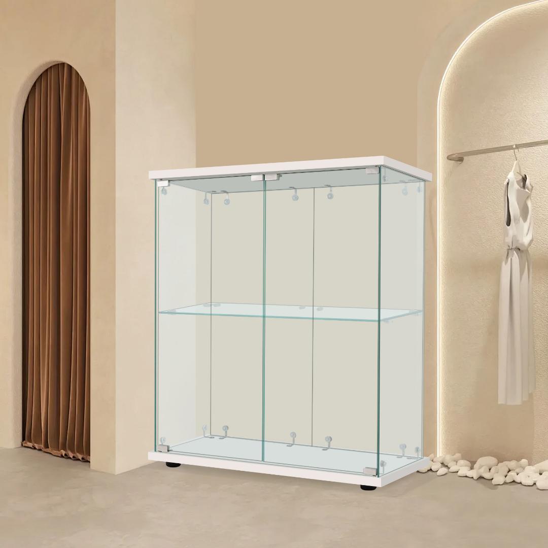 幅80.5×奥行36.5×高さ86cm コレクションケース 両扉タイプ 2段