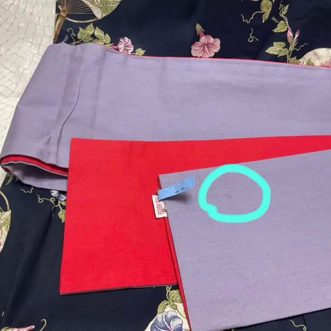 【ピンクハウス】 PINK HOUSE 浴衣 ハンガー 巾着 帯 朝顔うちわ柄