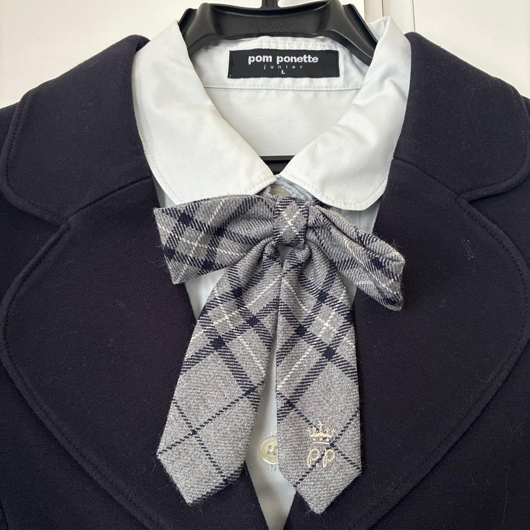 ポンポネットジュニア　 スーツ 4点セット 受験 卒業式 Lサイズ