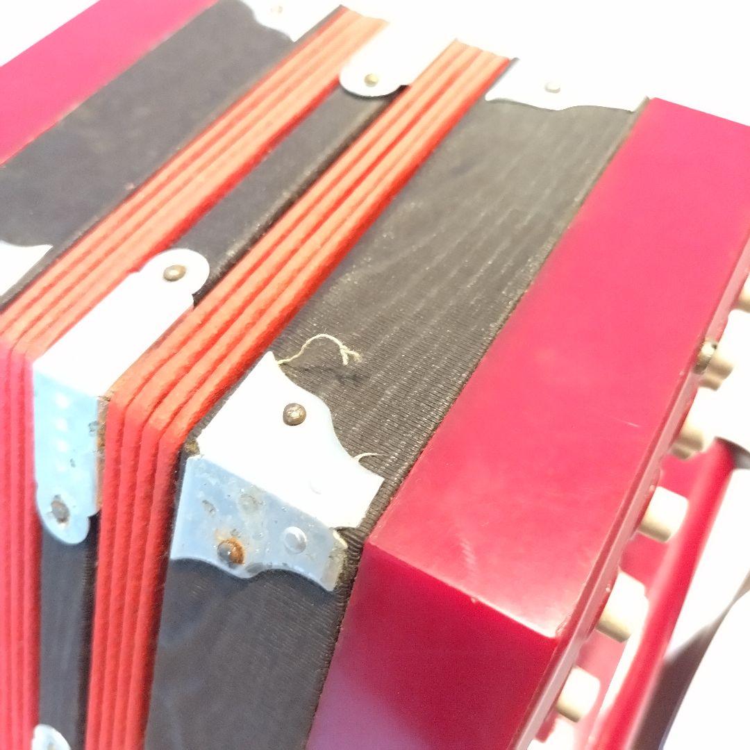 メーカー不明　楽器　コンサーティーナ　20ボタン　ビンテージ イタリア製