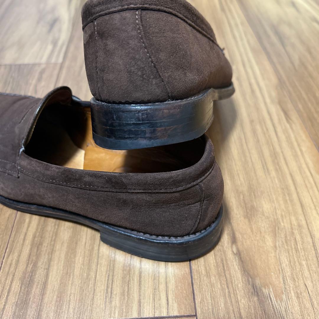 Alden x Brooks Brothersスエードローファー