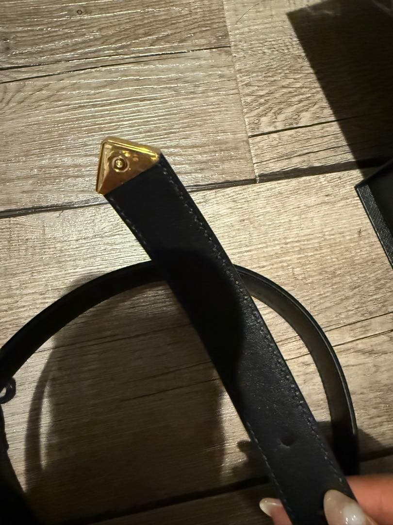 PRADA サフィアーノレザー ベルト 80サイズ