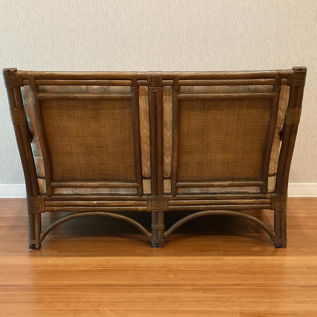 美品　KOSUGA　MEHITABEL　コスガ　アジアン家具　2人掛けソファ