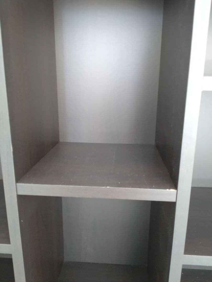 ダークブラウン 本棚 高さ調整可能あり　木製