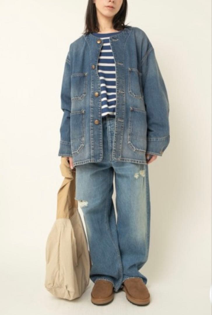 RNA-N J2149 ノーカラービッグカバーオール 新品未使用❣️