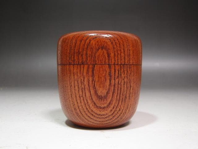 【セール】★駒沢利斎　木地中棗　裏千家十四代淡々斎の花押がございます★x296