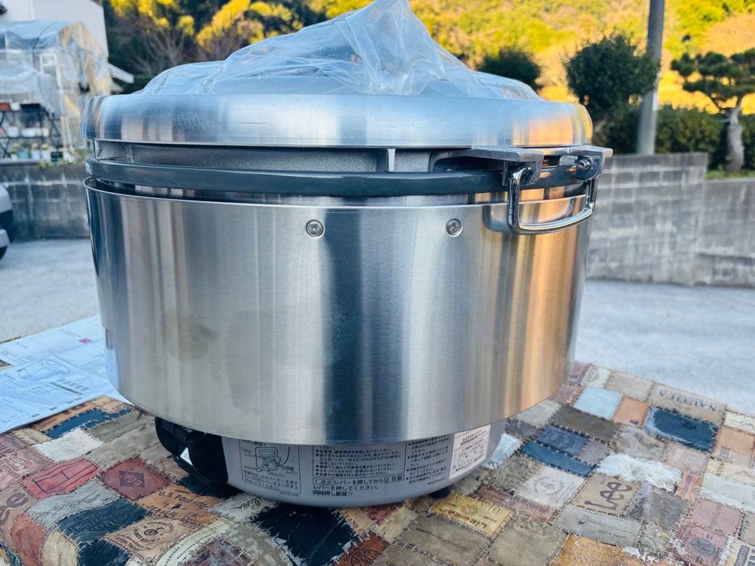L91★Rinnai★未使用品 ガス炊飯器 業務用 5升焚き 都市ガス 取説付