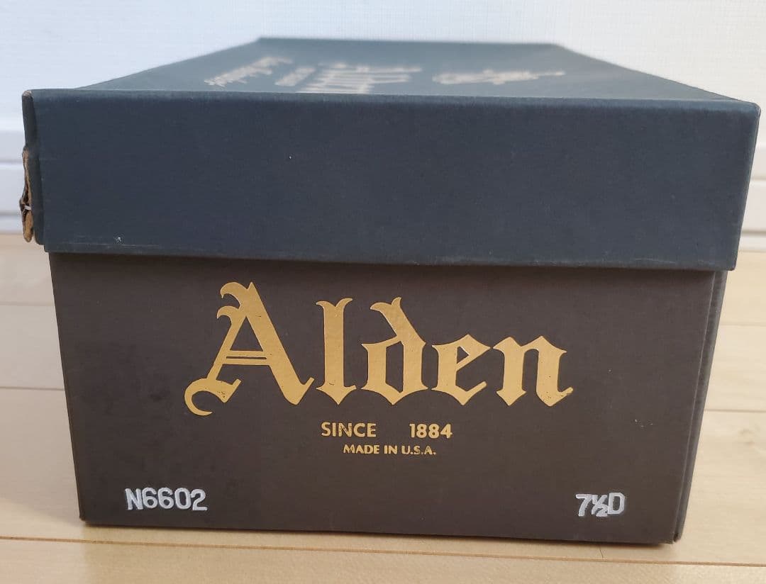 【別注】BEAMS×ALDENスコッチ & コードバン Vチップ7.5 黒