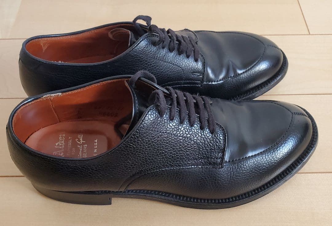 【別注】BEAMS×ALDENスコッチ & コードバン Vチップ7.5 黒