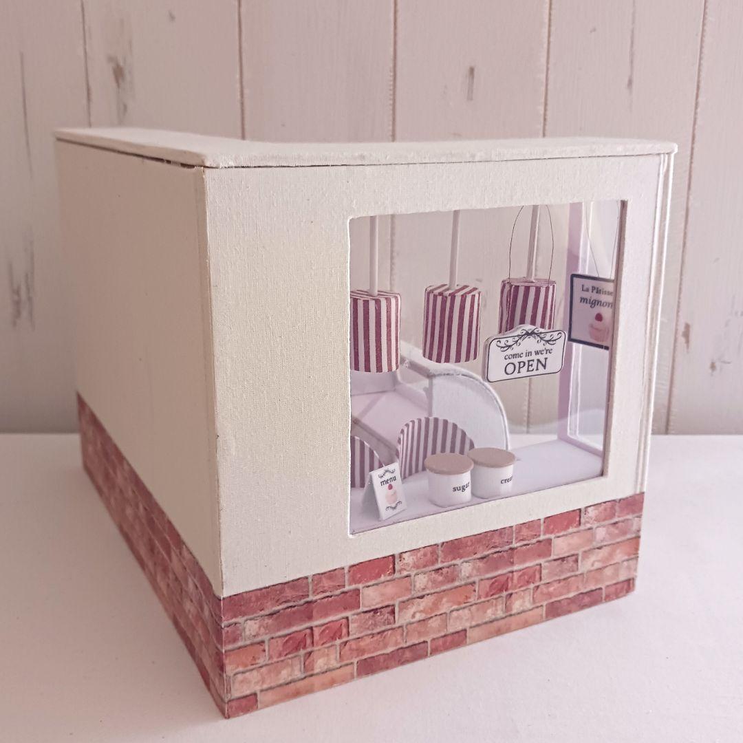 Jin様＊kyo＊ハンドメイド＊ケーキ屋さん＊ドールハウス(引き出し収納付き)