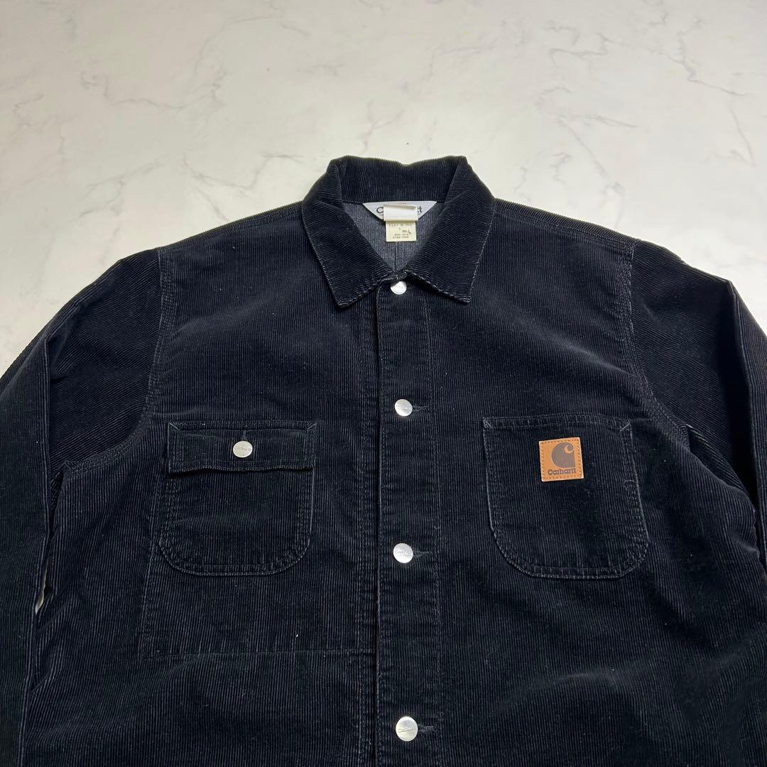 00s カーハート ミシガンチョアコート コーデュロイ 黒 L エドウィン期