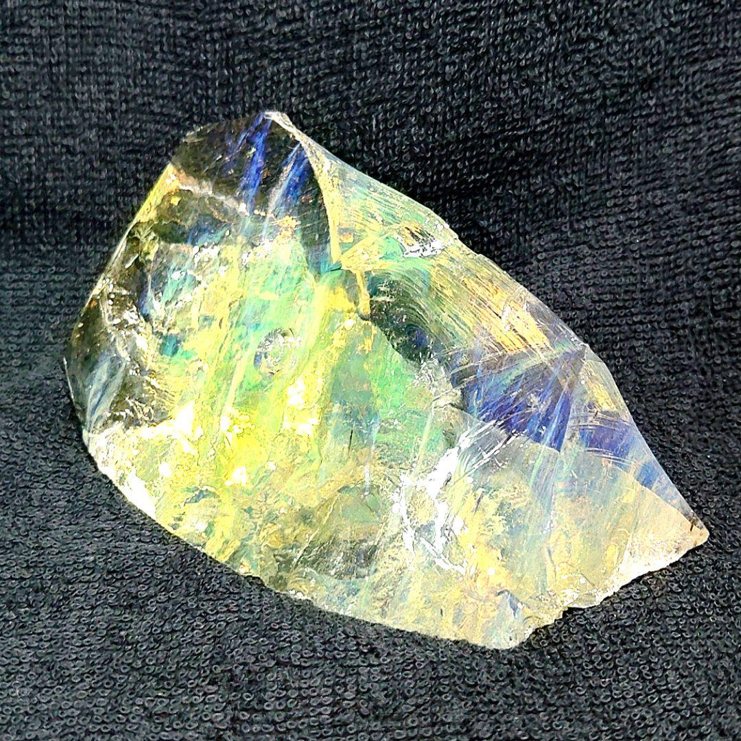 ☆クリアオブシディアン原石カナリーイエロー☆☆☆天然ガラス